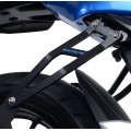 R&G Racing,Exhaust Hanger (Black) with Blue Logo for Suzuki GSX-R125 / GSX-S125 ' 17-'21 R&G Racing,Exhaust Hanger (Black) with Blue Logo for Suzuki GSX-R125 / GSX-S125 ' 17-'21